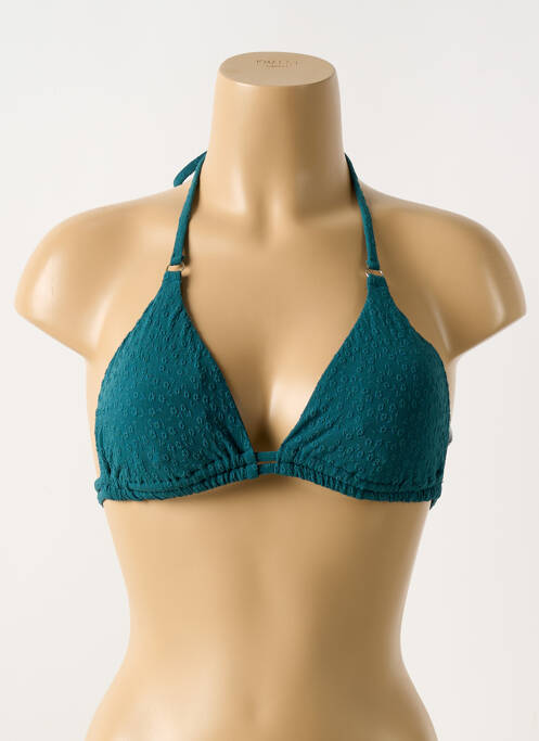 Haut de maillot de bain stretch haut soutien-gorge avec mousse de rembourrage amovible vert CYELL femme