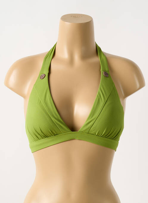 Haut de maillot de bain vert CYELL pour femme