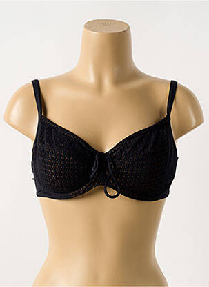 Haut de maillot de bain stretch haut soutien-gorge emboitant noir CYELL femme