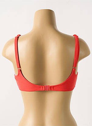 Haut de maillot de bain stretch haut soutien-gorge emboitant rouge CYELL femme
