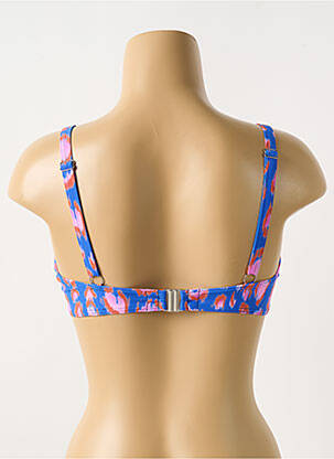Haut de maillot de bain stretch haut soutien-gorge emboitant bleu CYELL femme