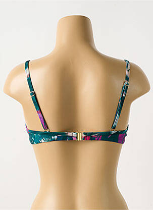 Haut de maillot de bain stretch haut soutien-gorge emboitant vert CYELL femme