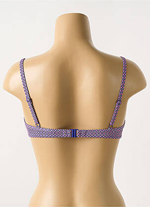 Haut de maillot de bain stretch haut soutien-gorge emboitant violet CYELL femme