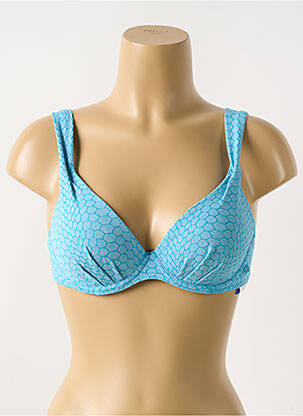 Haut de maillot de bain haut soutien-gorge moulé haut soutien-gorge moulé bleu CYELL femme