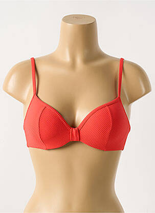 Haut de maillot de bain stretch haut soutien-gorge moulé rouge CYELL femme