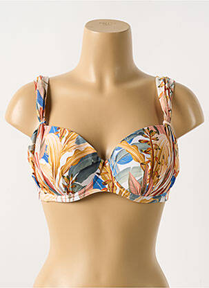 Haut de maillot de bain haut soutien-gorge moulé haut soutien-gorge moulé beige CYELL femme