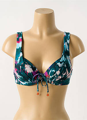 Haut de maillot de bain haut soutien-gorge moulé haut soutien-gorge moulé vert CYELL femme