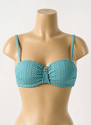 Haut de maillot de bain stretch haut soutien-gorge moulé vert CYELL femme