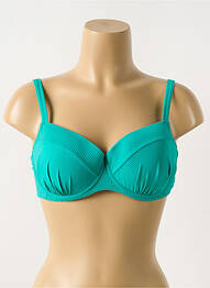 Haut de maillot de bain stretch haut soutien-gorge moulé vert CYELL femme