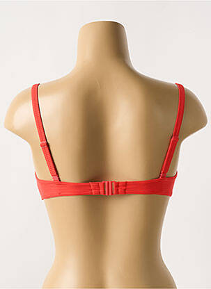 Haut de maillot de bain stretch haut soutien-gorge moulé rouge CYELL femme