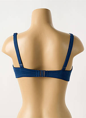 Haut de maillot de bain stretch haut soutien-gorge moulé bleu CYELL femme