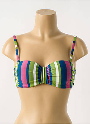 Haut de maillot de bain stretch haut soutien-gorge moulé vert CYELL femme
