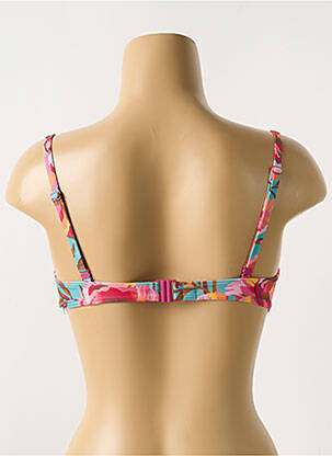 Haut de maillot de bain stretch haut soutien-gorge moulé rose CYELL femme