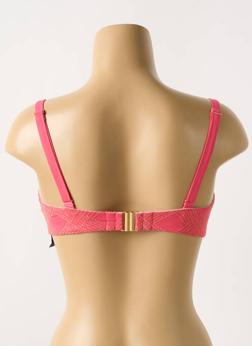 Haut de maillot de bain stretch haut soutien-gorge moulé rose CYELL femme