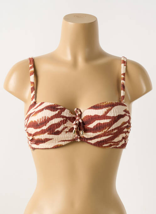 Haut de maillot de bain beige CYELL pour femme