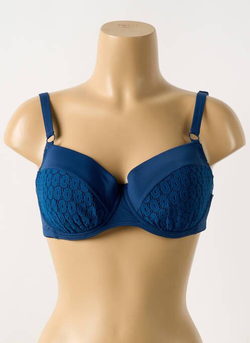 Haut de maillot de bain bleu CYELL pour femme