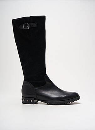Bottes matière lisse talon de 4 à 6cm noir MAM'ZELLE femme
