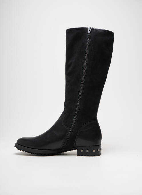 Bottes matière lisse talon de 4 à 6cm noir MAM'ZELLE femme