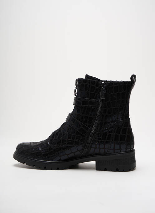 Bottines/boots tissage satiné talon de 4 à 6cm noir TAMARIS femme