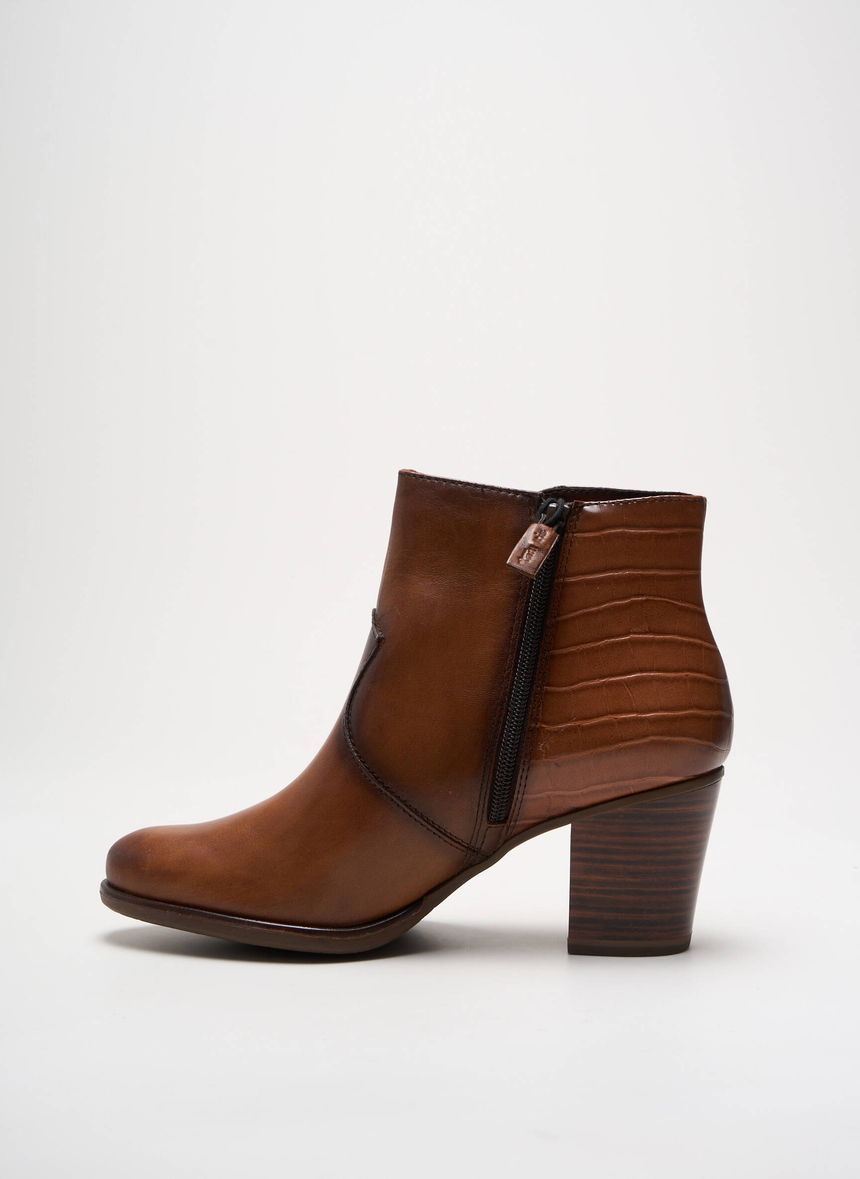 Botte Tamaris Femme Marron Bottes Matière Lisse Marron Tamaris