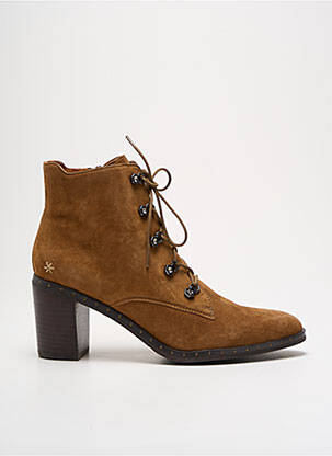 Bottines/boots bout pointu talon de 4 à 6cm marron MAM'ZELLE femme