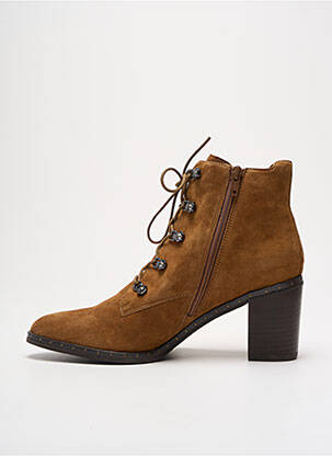Bottines/boots bout pointu talon de 4 à 6cm marron MAM'ZELLE femme