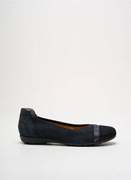 Ballerines tissage satiné talon plat jusqu'à 3cm bleu GABOR femme