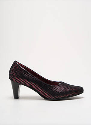 Escarpins tissage satiné talon de 4 à 6cm violet ARTIKA SOFT femme