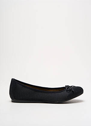 Ballerines tissage satiné talon plat jusqu'à 3cm noir MADISON femme