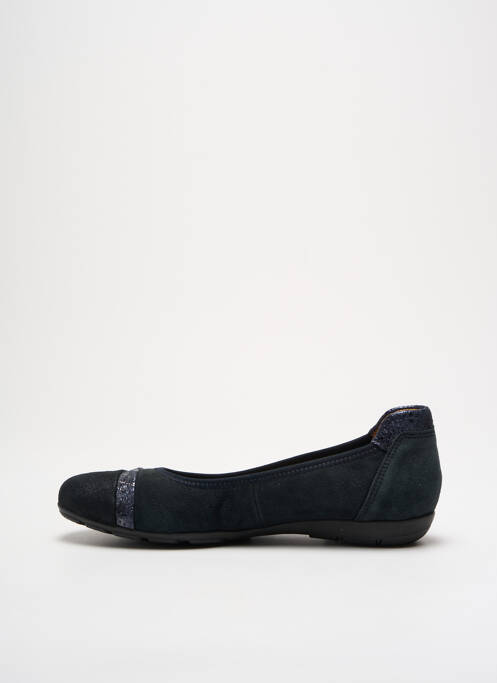 Ballerines tissage satiné talon plat jusqu'à 3cm bleu GABOR femme