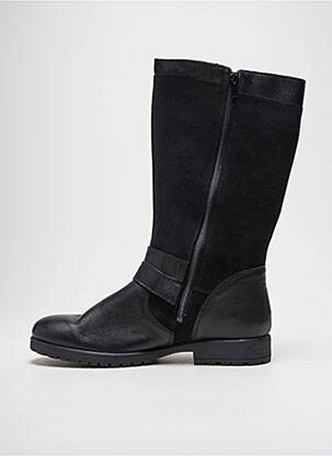 Bottes tissage satiné talon plat jusqu'à 3cm noir SUPERFIT femme