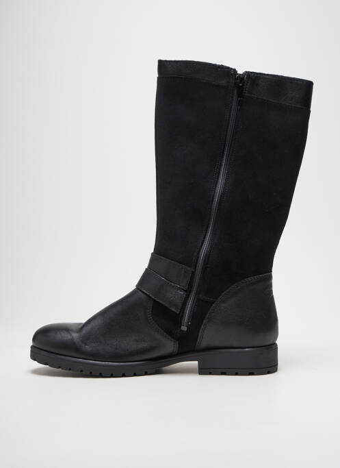 Bottes tissage satiné talon plat jusqu'à 3cm noir SUPERFIT femme