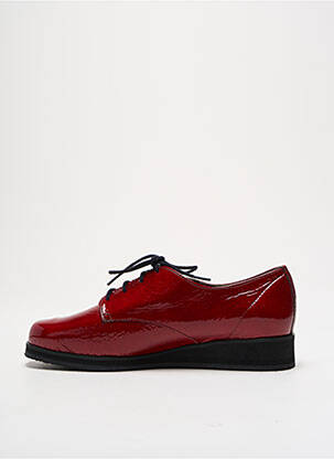 Derbies effet froissé talon plat jusqu'à 3cm rouge JMG HOUCKE femme