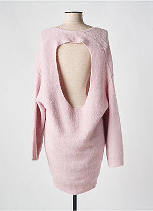 Robe pull col v manches longues rose KARMA KOMA femme