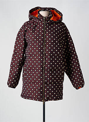 Parka manches longues a capuche violet IDANO femme