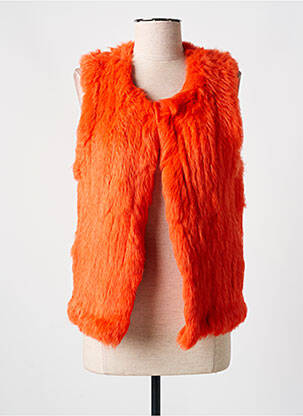 Veste casual col rond orange OAKWOOD femme