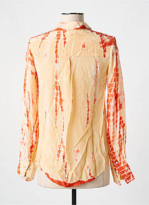 Chemisier imprimé fantaisie manches longues orange MKT STUDIO femme