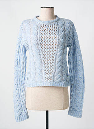 Pull coupe cintrée manches longues bleu KARMA KOMA femme