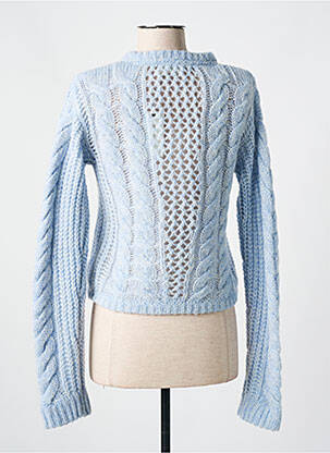 Pull coupe cintrée manches longues bleu KARMA KOMA femme