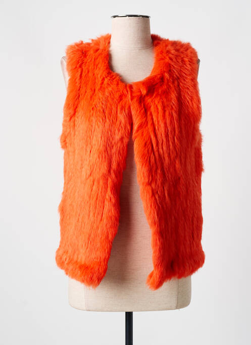 Veste casual col rond orange OAKWOOD femme