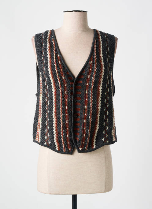 Gilet sans manche gris LEON & HARPER pour femme