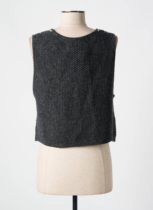 Gilet sans manche gris LEON & HARPER pour femme