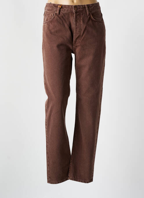 Pantalon slim marron NUDIE JEANS CO pour femme