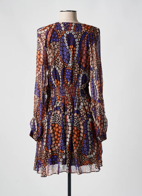 Robe courte marron IDANO pour femme