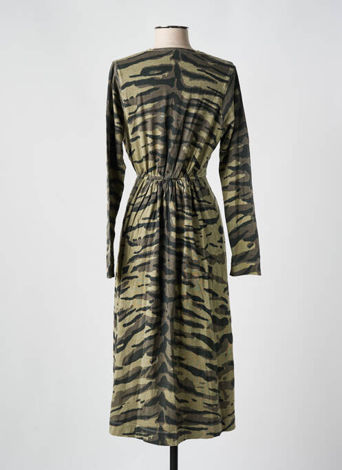 Robe longue vert LEON & HARPER pour femme