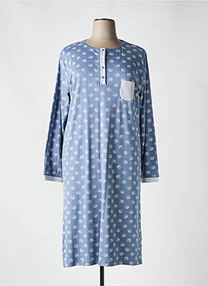 Chemise de nuit bleu CANAT pour femme
