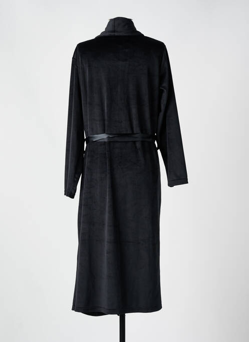 Robe de chambre col v noir CANAT femme