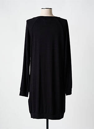 Robe mi-longue imprimé fantaisie manches longues noir LIU  JO femme