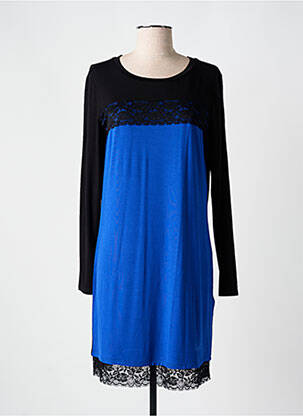 Chemise de nuit manches longues bleu LIU  JO femme
