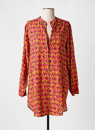 Robe courte coupe fluide manches longues rose SIMONE PERELE femme